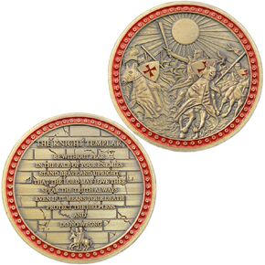 Joygulls The Knights Templar Commemorative Coin Armor of God Challenge Coin