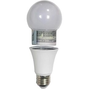 White Sight Secret Light Bulb, Safe Light Bulb Secret Compartment, Lightbulb Diversion Safe, Storage Realistic Light Bulb Decoy Hiding Box,Secret Hiding Spot- Diversion Safe Stash Hide Valuables