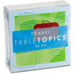 TableTopics - to GO Travel - 40 Fun Question Cards for Road Trips, Vacations, and Family Nights - Conversation Starter Game for All Ages, Start New Fun Conversations with Fun Questions