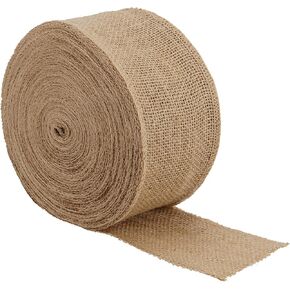 MANCHAP 65 Yard 3 Inch Wide Burlap Ribbon, Natural Jute Fabric Ribbon for Crafts, Wedding, DIY Projects