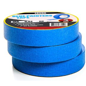 Multi-Surface Blue Painters Tape - 1 Inch Masking Tape for Painting, Crafts and DIY - Professional Grade Paint Tape, UV Resistant - 0.94 Inches x 60 Yards (3 Rolls)