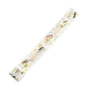 1 Roll Wide Flower Girl Washi Tape for Scrapbooking Junk Journal Planner Card Making Colllage Bullet Journal Diary Craft Decoration