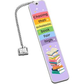 Funny Bookmarks for Women, Book Marks for Reading Women Adult, Funny Bookish Gifts for Book Lovers Gifts, Chasing That Scholastic Book Fair High, Women Gifts for Christmas Stocking Stuffers