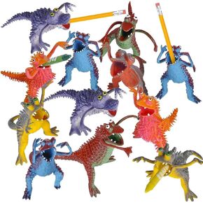 ArtCreativity Ugglie Wugglie Pencil Holders, Set of 12, Monster Pen Holders for Desk with 5 Funny Designs, Fun Office Gifts, Cool Desk Decorations and Accessories, Birthday Party Favors for Kids