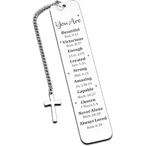 Christmas Christian Gifts for Women Men Baptism Gifts for Girl Boys Confirmation Gifts for Teen Girls Teenage Boys First Communion Gifts for Girls Women Religious Bookmark Gifts Easter Basket Stuffers