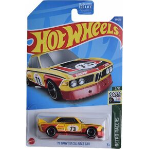 سيارة سباق هوت ويلز '73 بي ام دبليو 3.0 CSL، ريترو رايسرز 2/10 [أصفر]