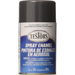 Testors TENAMEL-1253T Aerosol Enamel Paint 3oz-Gray Metallic