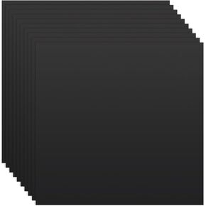 BENECREAT 10 Sheets Black Square Laser Engraving Testing Paper, 10.2x10.2 Inch Adhesive Laser Marking Paper Laser Engraving Material for Engraving Machine