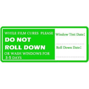 DO NOT ROLL Down Warning Stickers Labels Window Tint Tools Do Not Roll Down Automotive Self-Adhesive Stickers Window Stickers Cauion Label for Car Window Switch Tape Warning (500 Pcs)