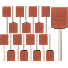 Bates- Foam Paint Brushes, 2-Inch, 16 Pack, Orange Sponge Brushes, Sponge Paint Brush, Foam Brushes for Painting, Foam Brushes for Staining, Paint Sponges, Foam Brushes for Mod Podge Brushes