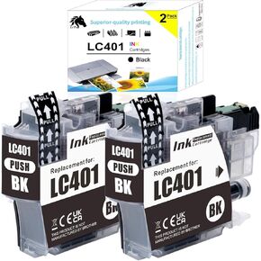 5-Pack Compatible LC401 Ink Cartridges Replacement for Brother LC401 XL BK/C/M/Y for Brother Printer MFC-J1010DW MFC-J1012DW MFC-J1170DW MFC-J1800DW (2 Black, 1 Cyan, 1 Magenta, 1 Yellow) in Kuwait