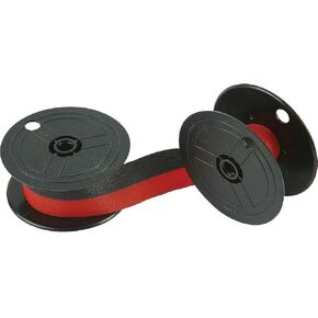 11216 Universal Twin Spool Calculator Ribbon, 6-Pack,Black/red