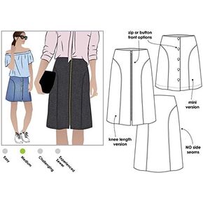 Style Arc Sewing Pattern - Goldie Woven Skirt (Sizes 18-30)