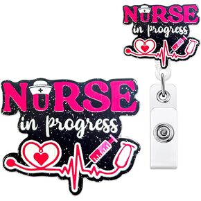 Christmas Nurse Badge Reel Retractable Funny Nurse Christmas Badge Reel Holder Retractable Christmas Nursing Badge Reel with Alligator Clip Christmas Gift for Nurse Medical Assistants Carers