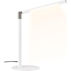 LED Desk Lamp, Home Office Eye Lamp, 3 Modes, Infinitely Adjustable Brightness, Metal, Multi-Angle Adjustment, Detachable Desk Lamp with USB (Black)