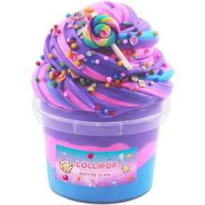 Big Bucket Tri-Colored Butter Slime,Non Sticky,Super Soft Sludge Toy,Birthday Gifts for Kids,DIY Butter Slime Party Favor for Girls & Boys