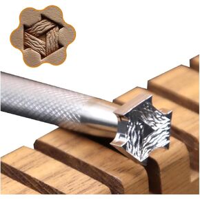 Leather Craft Stamping Tool，Stamps Stamping Carving Punches Tools with 304 Stainless Steel #413