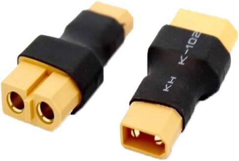 5-Pack XT30 Male Connector to XT60 Female Connector Adapter for RC FPV Drone Car Lipo NiMH Battery Charger ESC in Kuwait