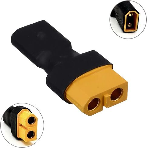 5-Pack XT30 Male Connector to XT60 Female Connector Adapter for RC FPV Drone Car Lipo NiMH Battery Charger ESC in Kuwait