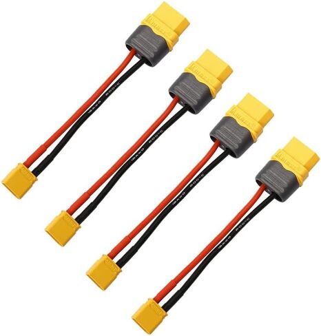 5-Pack XT30 Male Connector to XT60 Female Connector Adapter for RC FPV Drone Car Lipo NiMH Battery Charger ESC in Kuwait