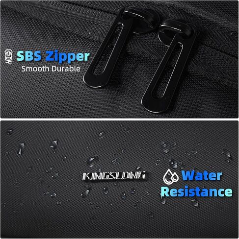 KINGSLONG Laptop Backpack for Men 15.6-16 inch Slim Business Backpack for Men Lightweight Computer Backpack with USB Charging Port Water Resistance Anti-theft Computer Bag for Work Office Colllege in Saudi Arabia