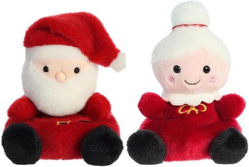 Aurora Bundle of 2 Palm Pals Christmas Holiday 5 inch Plush, Santa and Mrs. Claus in Saudi Arabia