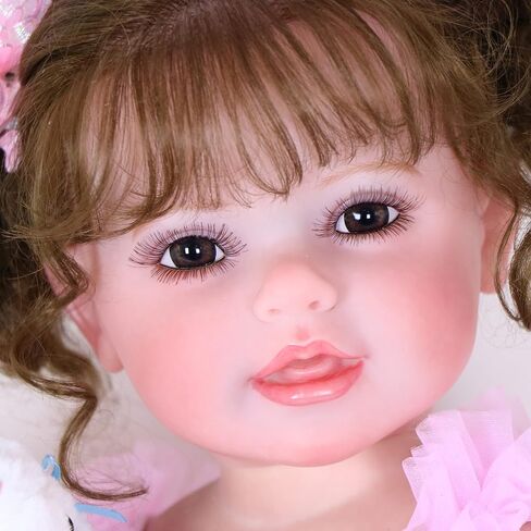 22 Inch Toddler Dolls Galaxia Girl (white and blue)- Baby Dolls Girl- Cute Soft Vinyl Realistic Baby Doll Poseable Smiling Real Life Baby Dolls with Complete Accessories for 3+ Years Old Gifts in Saudi Arabia
