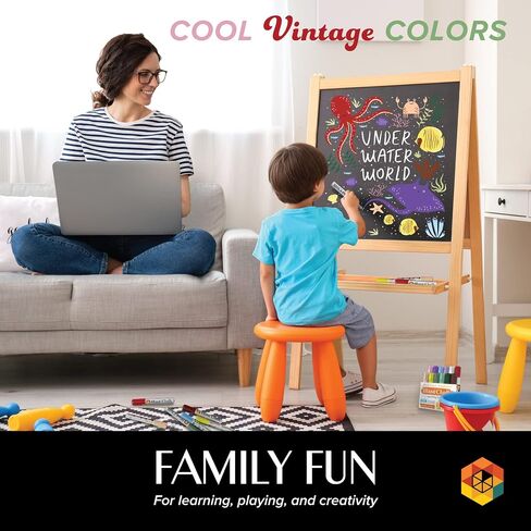 Chalk Markers Window Markers for Cars 12 Pastel Pens Set - Earth Colors Chalkboard Markers - Chalk Markers with Reversible Tips and Erasing Sponge Included in Saudi Arabia