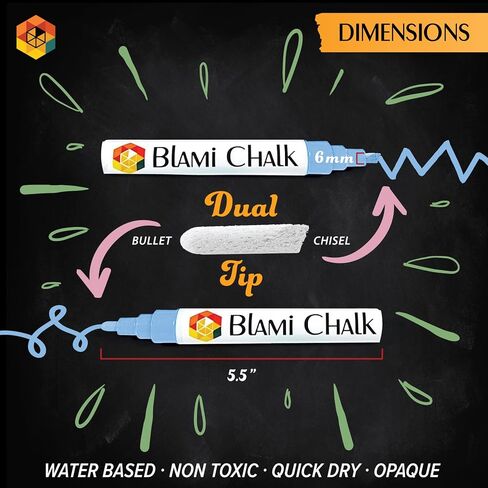 Chalk Markers Window Markers for Cars 12 Pastel Pens Set - Earth Colors Chalkboard Markers - Chalk Markers with Reversible Tips and Erasing Sponge Included in Saudi Arabia