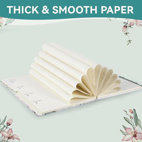 WERTIOO 2024 Planner, 8.5 x 11 Inch Monthly and Weekly Hummingbirds Planner, JAN.2024 to DEC.2024, Large Planner with Spiral Bound, Note Pages, Pockets in Kuwait