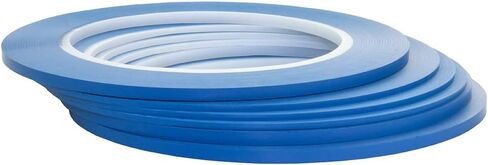 JINBING High-Temp Vinyl Fine Line Fineline Masking Tape Automotive Paint for Curves Blue (1/16 in +1/8 in each 3Rolls) in Saudi Arabia