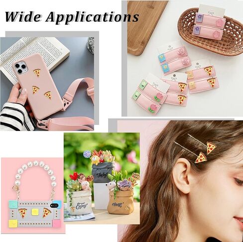 LiQunSweet 50 Pcs Imitation Food Triangle Pizza Flatback Nohole Beads Charms for DIY Craft Decoration in Kuwait