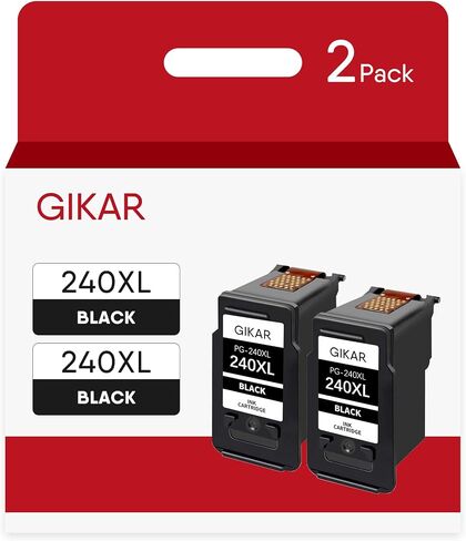 240XL Black Ink Cartridge Remanufactured Ink Cartridge Replacement for Canon 240XL Black Ink Cartridge PG-240 240XL for Pixma MG3620 TS5120 MG2120 MG3520 MX452 MX512 MX532 MX472 Printer (2 Pack) in Saudi Arabia