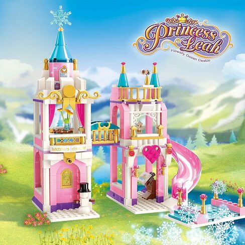 QMAN 6-12 Girl's Dream Home Building Blocks Kit Educational Toy, Build Girl's Bedroom Living Room Kitchen, 3 Building Methods (194 Pieces) in Saudi Arabia