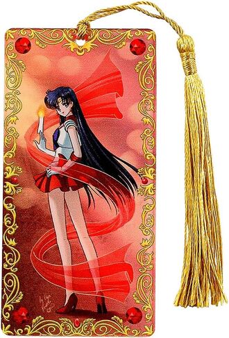 1pc Anime Female Warrior Bookmark - Sailor Cartoon Acrylic Cartoon Bookmarks for Fans Bookworms, Reading Marker Book Accessories, Holiday Gifts, Christmas Gifts (8PCS) in Saudi Arabia