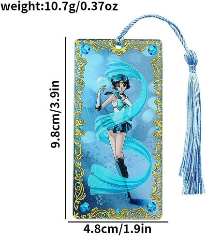 قطعة واحدة من الإشارة المرجعية الأنيمي المحاربة - علامات كرتونية من الأكريليك للبحارة الكرتونية لمحبي ديدان الكتب، وإكسسوارات كتب أقلام القراءة، وهدايا العطلات، وهدايا عيد الميلاد (خمس أخوات) in Kuwait