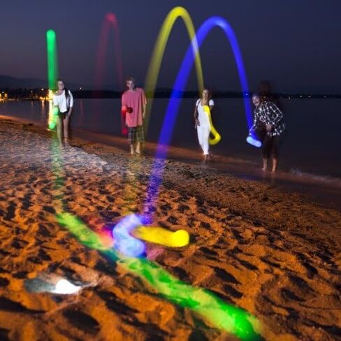 Glow in The Dark LED Day Night Lighted Bocce Ball Set Choose 107mm or 85mm in Saudi Arabia