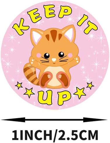 500Pcs Round Cute Dog for Kids Teacher Reward Stickers School Supplies, Animal Incentive Roll Sticker Potty Training Stickers for School Classroom Home（S107 Series） in Kuwait