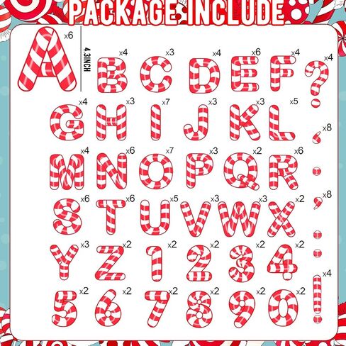 200 Pieces Christmas Bulletin Board Decoration Winter Alphabet Number Cutouts Holiday Bulletin Board Alphabet Letters and Number Accents for Xmas Winter Home School Classroom Chalkboard Decor in Saudi Arabia