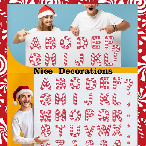 200 Pieces Christmas Bulletin Board Decoration Winter Alphabet Number Cutouts Holiday Bulletin Board Alphabet Letters and Number Accents for Xmas Winter Home School Classroom Chalkboard Decor in Saudi Arabia