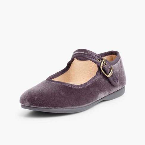 Pisamonas Girls Buckle Up Velvet Mary Janes in Kuwait