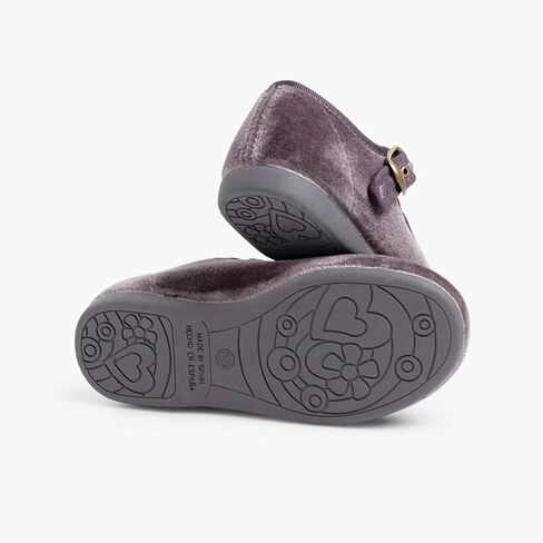 Pisamonas Girls Buckle Up Velvet Mary Janes in Kuwait