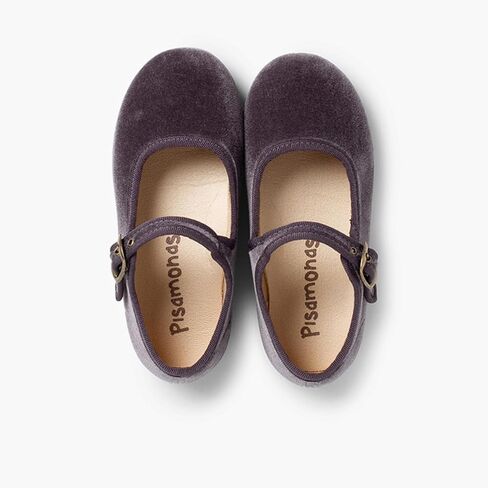 Pisamonas Girls Buckle Up Velvet Mary Janes in Kuwait