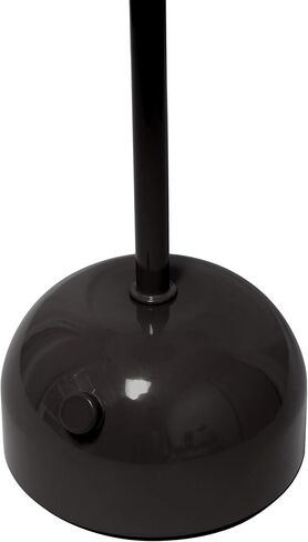 تصاميم بسيطة LD1069-BLK 11.8 بوصة مصباح LED يعمل باللمس على شكل فطر سحري، محمول وقابل لإعادة الشحن، أسود in Kuwait