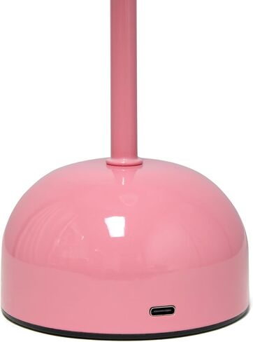 تصاميم بسيطة LD1069-BLK 11.8 بوصة مصباح LED يعمل باللمس على شكل فطر سحري، محمول وقابل لإعادة الشحن، أسود in Kuwait