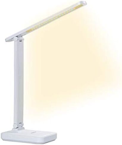 LED Desk Lamp Wireless Rechargeable Mini USB Touch Switch Dimmer Control Color Adjustment (Black) in Kuwait