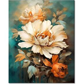 Zemalous Paint by Numbers Kit for Adults Easy Crafts for Women Beginner DIY Abstract Art Flowers Alaska Canvas Painting for Kids Girls 16x20 inch Paint Set Hobbies for Adults