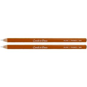 Conté à Paris Artists' Pencils White (Pack of 2)