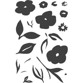 Ellen Hutson, Essentials by Ellen, Painted Florals Stamp Set, Stamping, Scrapbooking, Die Cutting, DIY, Card Making, Papercrafts, Flowers, Abstract, Solid Stamp
