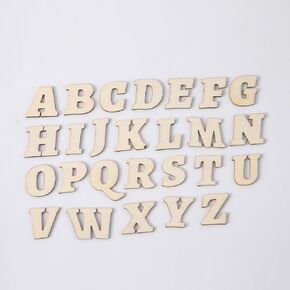 380PCS Wooden Letters 1 .3in Wooden Letters for Crafts with Case Wooden DIY Letters Small Wooden Letters